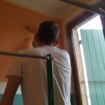 Me painting Liams room.