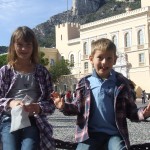 In front of the Palace.